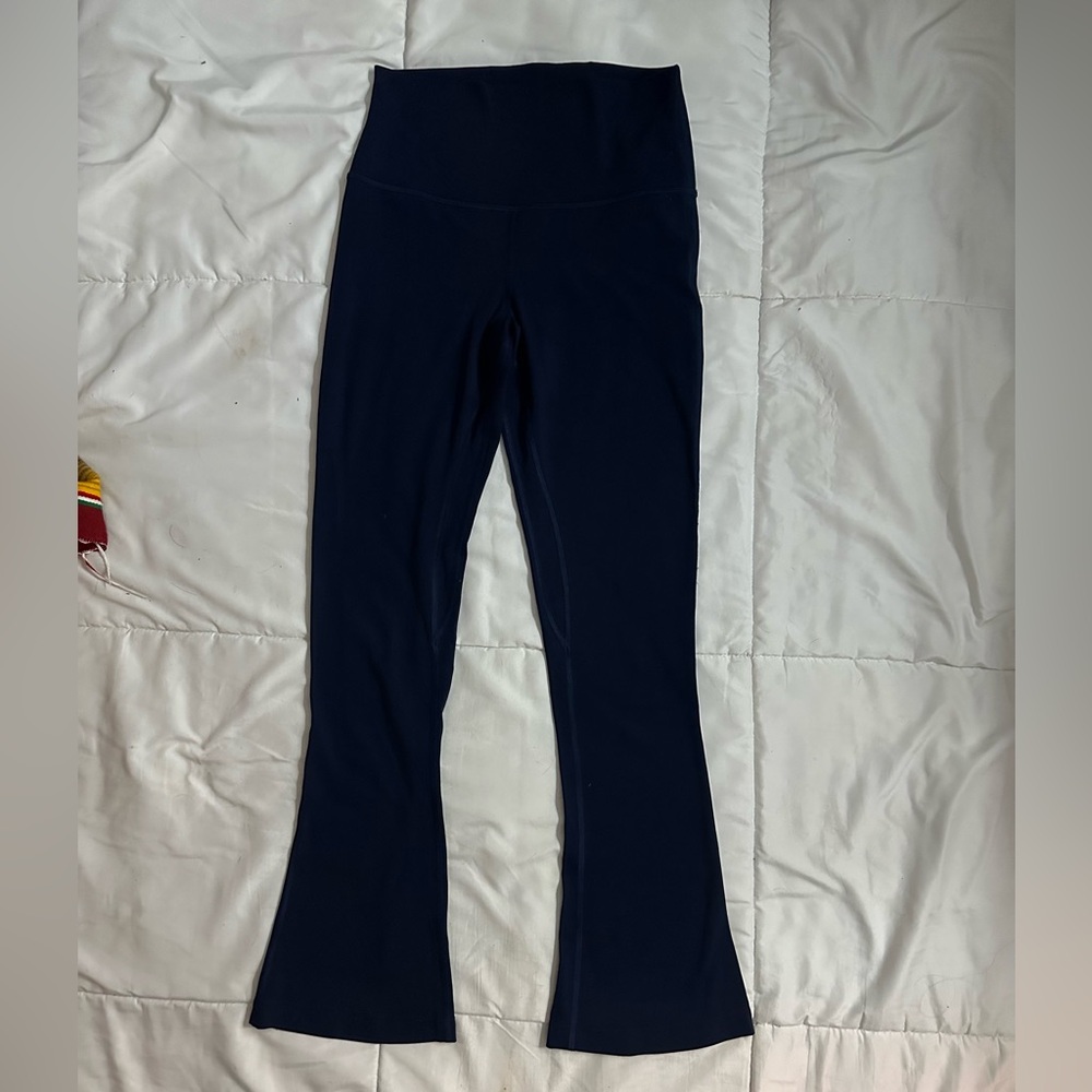 lululemon athletica True Navy Align Mini Flares. 25”